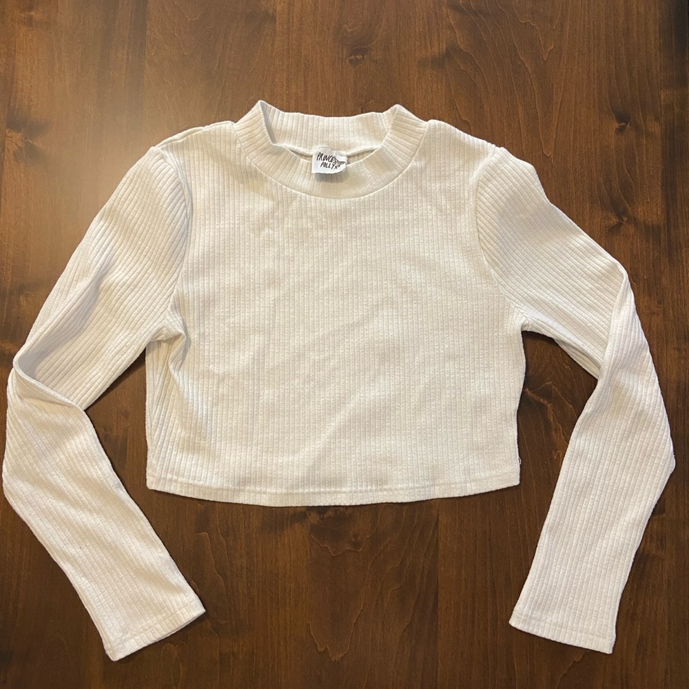 Princess Polly ribbed mock neck long sleeve